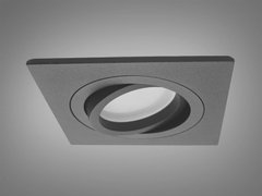 Поворотный точечный светильник квадратный серия "Aluminium" черный