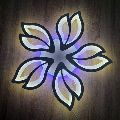 Світлодіодна LED люстра з пультом та підсвічуванням 130W