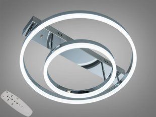 Хром Светодиодная LED люстра с пультом 60W