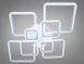 Світлодіодна LED люстра з пультом та підсвічуванням 235W біла або чорно-біла