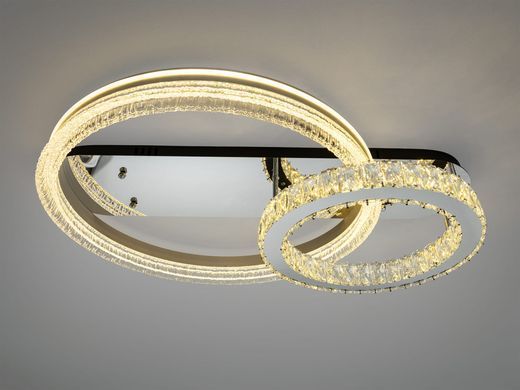 Хром Світлодіодна LED люстра з пультом 120W