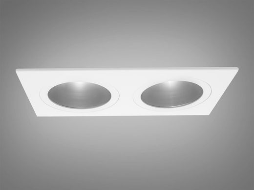 Точковий світильник квадратний подовжений серія "Аluminium" білий
