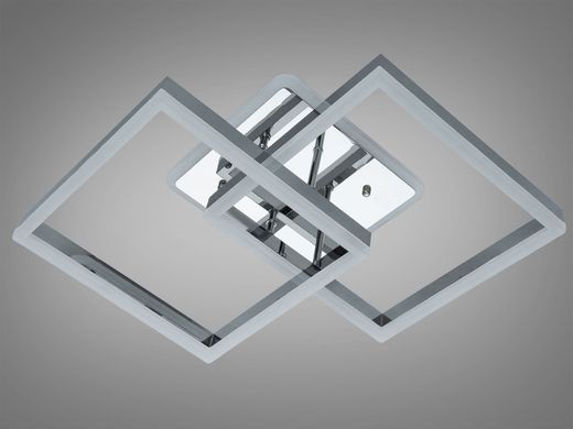 Хром Светодиодная LED люстра с пультом и подсветкой 64W