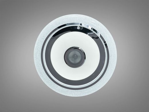 Біла Світлодіодна MP3 Смарт люстра з пультом та RGB підсвічуванням 80W