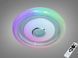 Біла Світлодіодна MP3 Смарт люстра з пультом та RGB підсвічуванням 80W