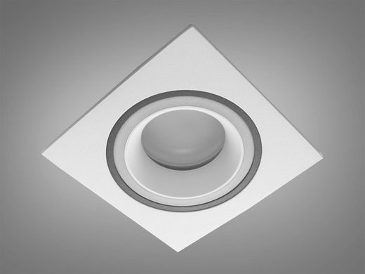 Точечный светильник квадратный серия "Aluminium" белый + черный
