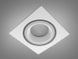 Точковий світильник квадратний серія "Аluminium" білий + чорний