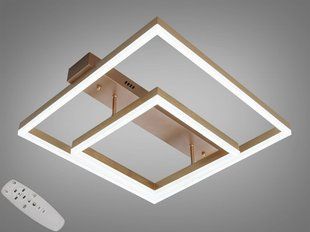 Золото Светодиодная LED люстра с пультом 72W