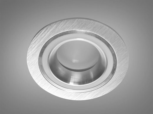 Точечный светильник круглый серия "Aluminium" матовый хром