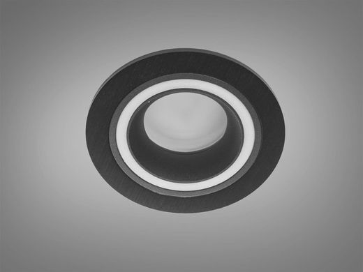Точковий світильник круглий серія "Аluminium" матовий чорний