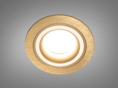 Точечный светильник круглый серия "Aluminium" золото