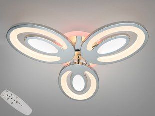 Хром Светодиодная LED люстра с пультом и подсветкой 60W