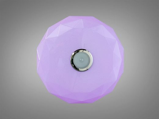 Белая Светодиодная MP3 Смарт люстра с пультом и RGB подсветкой 80W