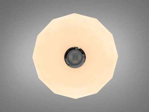 Белая Светодиодная MP3 Смарт люстра с пультом и RGB подсветкой 80W