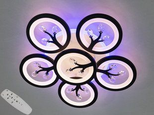 Светодиодная LED люстра с пультом и подсветкой 90W
