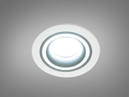 Точковий світильник круглий серія "Аluminium" білий + чорний
