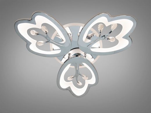 Хром Светодиодная LED люстра с пультом и подсветкой 60W