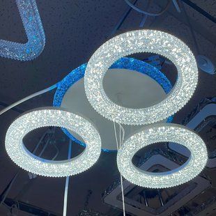 Світлодіодна LED люстра з пультом та RGB підсвічуванням 84W
