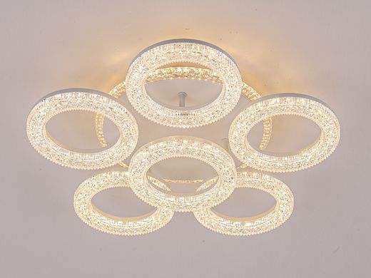 Світлодіодна LED люстра з пультом та RGB підсвічуванням 152W