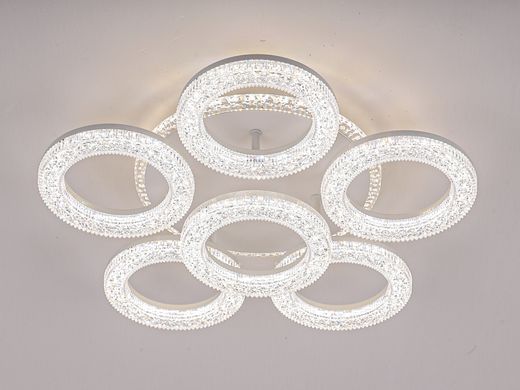 Світлодіодна LED люстра з пультом та RGB підсвічуванням 152W