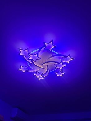 Светодиодная LED люстра с пультом и подсветкой для большой детской комнаты 150W
