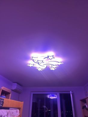 Светодиодная LED люстра с пультом и подсветкой для большой детской комнаты 150W