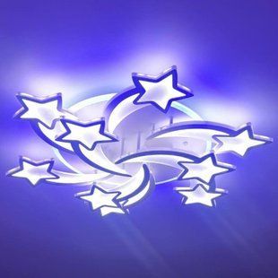 Светодиодная LED люстра с пультом и подсветкой для большой детской комнаты 150W