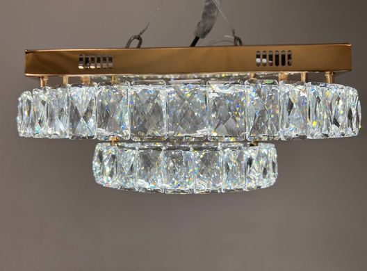 Золота Кришталева Світлодіодна LED люстра 60W