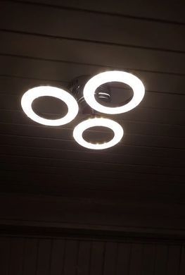 Светодиодная LED люстра с пультом 48W хром
