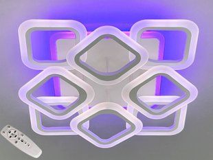 Світлодіодна LED люстра з пультом та підсвічуванням 110W