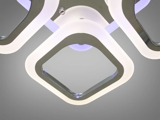 Хром Светодиодная LED люстра с пультом и подсветкой 55W