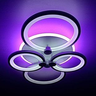 Світлодіодна LED люстра з пультом та підсвічуванням 110W
