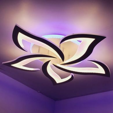 Світлодіодна LED люстра з пультом та підсвічуванням 80W
