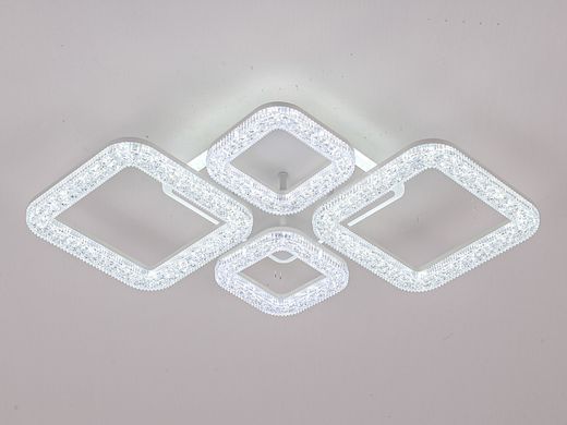 Светодиодная LED люстра с пультом и RGB подсветкой 128W