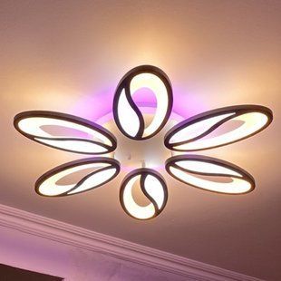 Світлодіодна LED люстра з пультом та підсвічуванням 105W