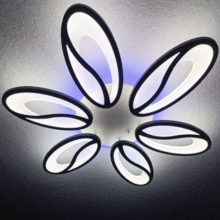 Світлодіодна LED люстра з пультом та підсвічуванням 105W