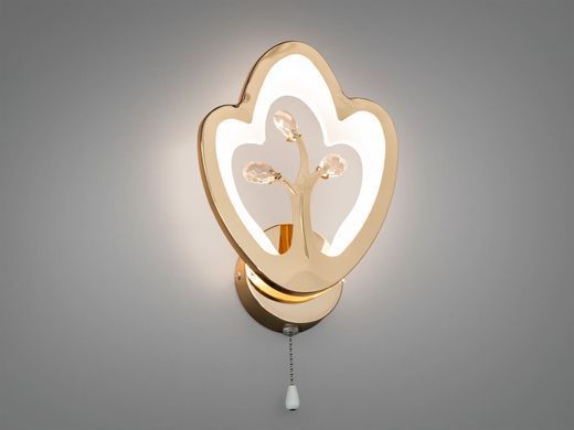 Золото Світлодіодний LED світильник бра 17W