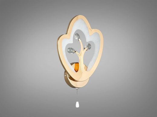 Золото Світлодіодний LED світильник бра 17W