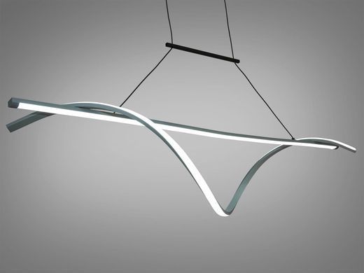 Підвісна Світлодіодна LED люстра 50W сірий