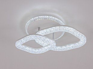 Світлодіодна LED люстра з пультом та RGB підсвічуванням 76W