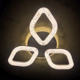 Світлодіодна LED люстра з пультом та підсвічуванням 84W