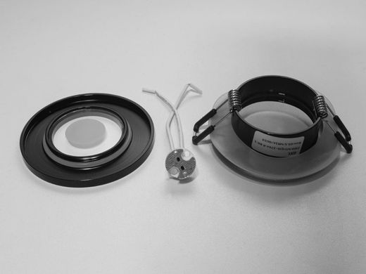 Точечный светильник круглый серия "Aluminium" черный