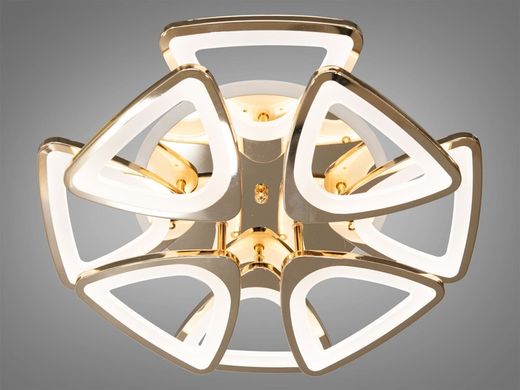 Золото Світлодіодна LED люстра з пультом та підсвічуванням 150W