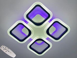 Світлодіодна LED люстра з пультом та підсвічуванням 36W