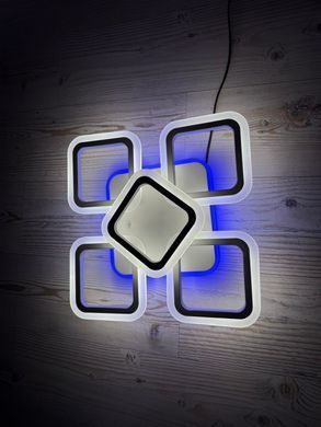 Світлодіодна LED люстра з пультом та підсвічуванням 90W