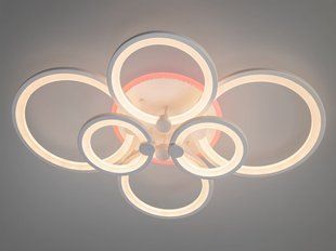 Светодиодная LED люстра с пультом и подсветкой 135W