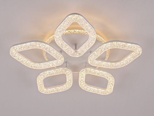 Светодиодная LED люстра с пультом и RGB подсветкой 132W