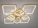 Светодиодная LED люстра с пультом и подсветкой 155W золотая