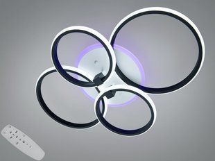 Світлодіодна LED люстра з пультом та підсвічуванням 80W