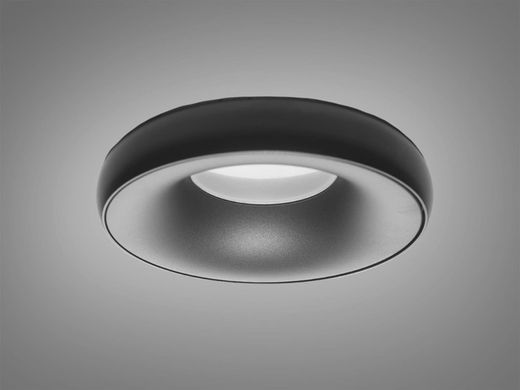 Точечный светильник круглый серия "Aluminium" черный + серый
